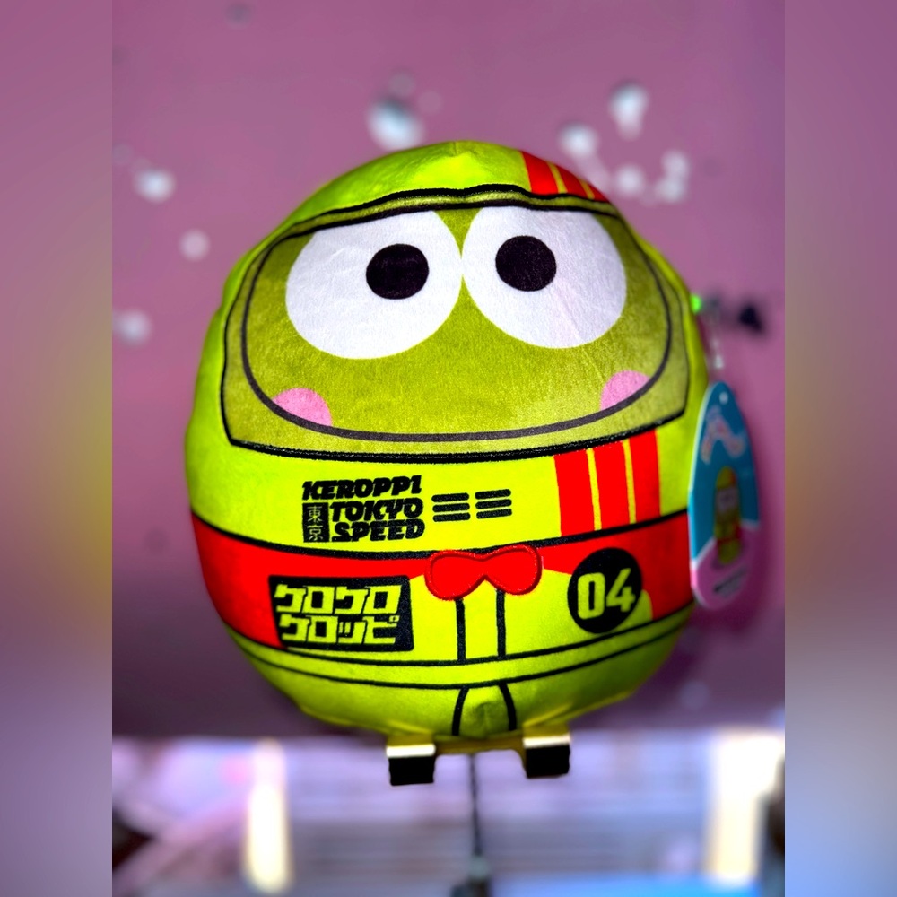 🐸NWT Kerrope Squishmello Race Car Driver Plushie